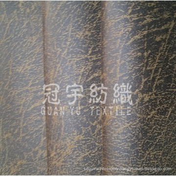 Imitation Leather Polyester Fabric for Sofa Upholstery